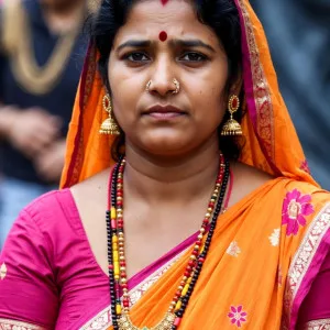 Exotic Indian Beauty in Traditional Saree - Sensual Portrait of a Desi Goddess