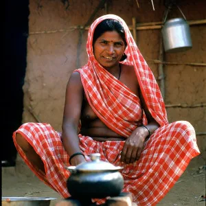 Desi Rural Aunt Cooking in Village Setting