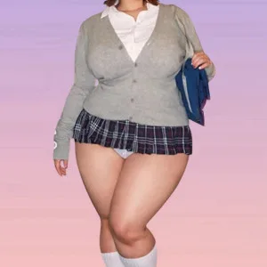 Cute Japanese schoolgirl with perfect curves