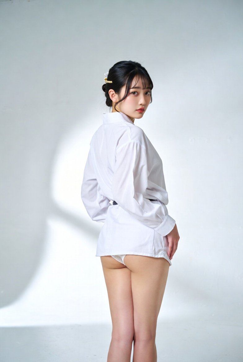 Desi girl in white shirt posing suggestively